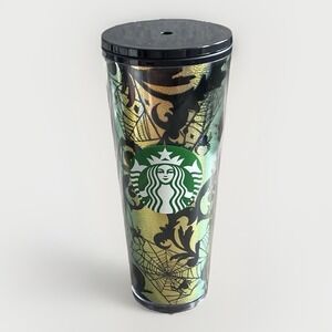 Starbucks Travel Mug Halloween 2021 Spider Web Foil 24oz Venti Tumbler Limited
